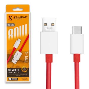 KL-S09 RED TYPE-C 80W FAST CHARGING